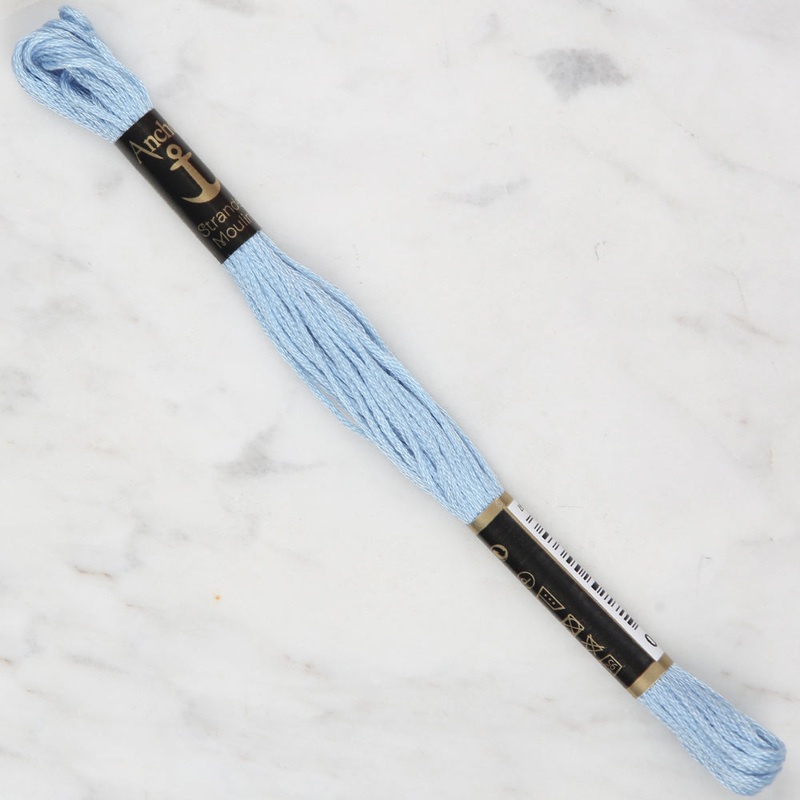 Anchor Stranded Mouline Embroidery Thread, 8m, Blue – 0160