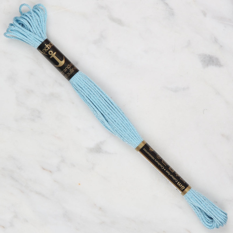 Anchor Stranded Mouline Embroidery Thread, 8m, Blue – 0167