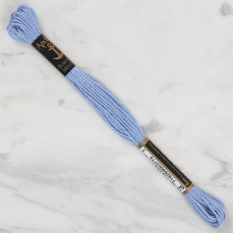 Anchor Stranded Mouline Embroidery Thread, 8m, Blue – 0175