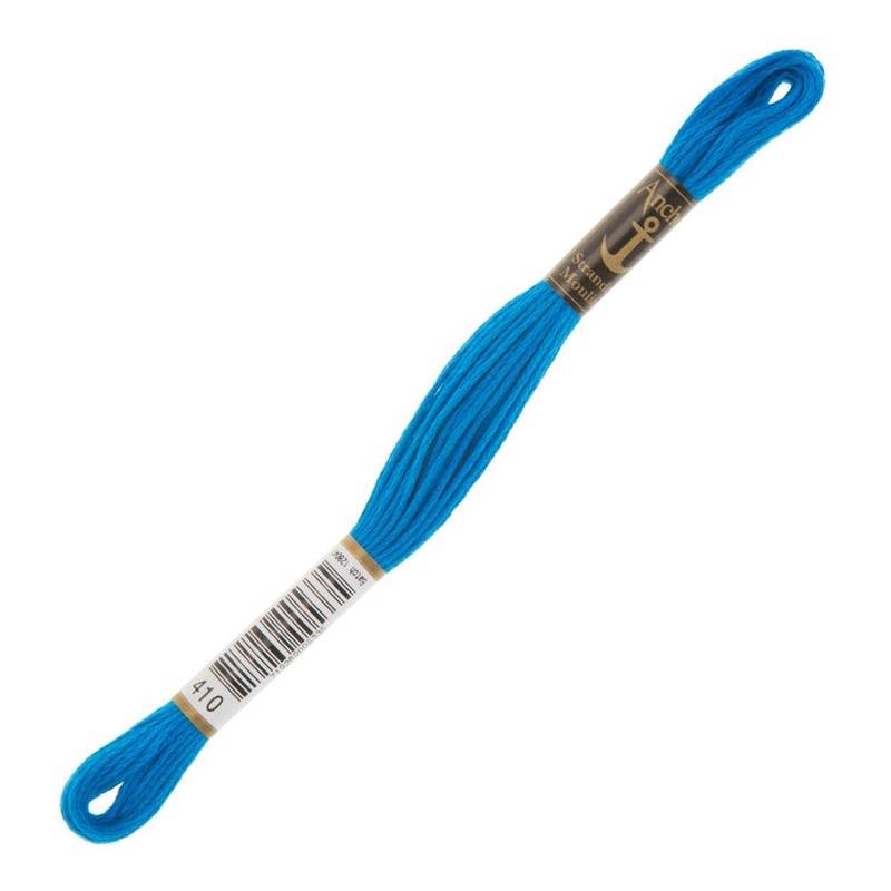 Anchor Stranded Mouline Embroidery Thread, 8m, Blue – 0410