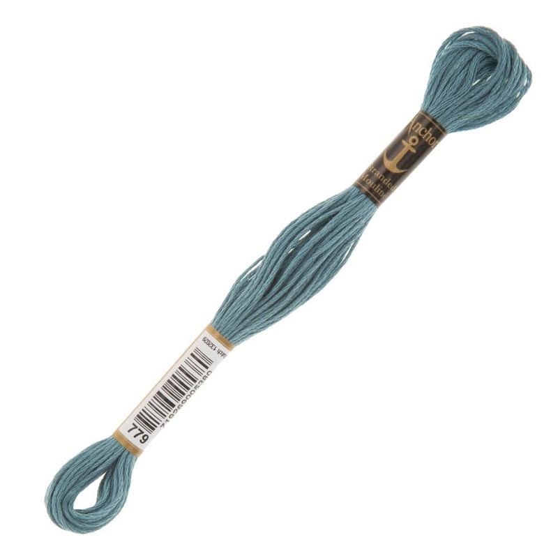 Anchor Stranded Mouline Embroidery Thread, 8m, Blue – 0779