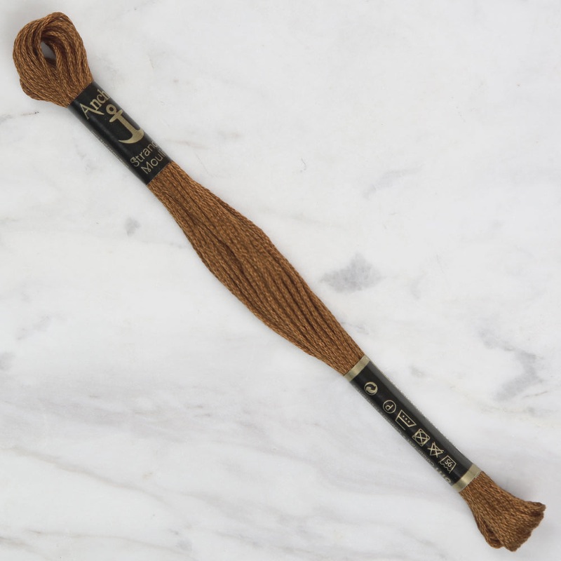Anchor Stranded Mouline Embroidery Thread, 8m, Brown – 0310