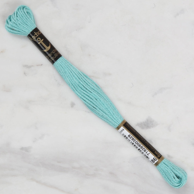 Anchor Stranded Mouline Embroidery Thread, 8m, Green – 0186