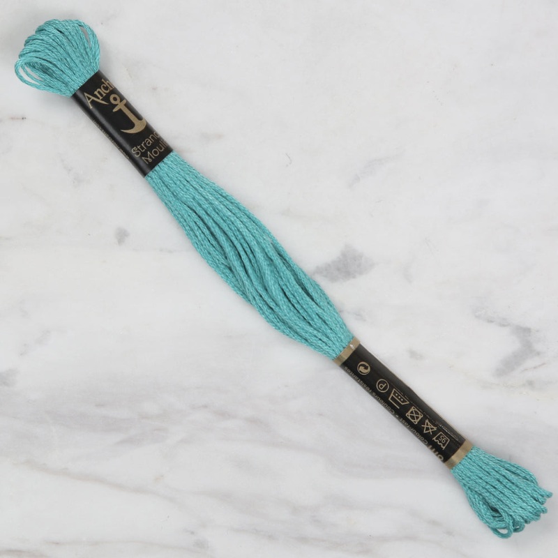 Anchor Stranded Mouline Embroidery Thread, 8m, Green – 0187