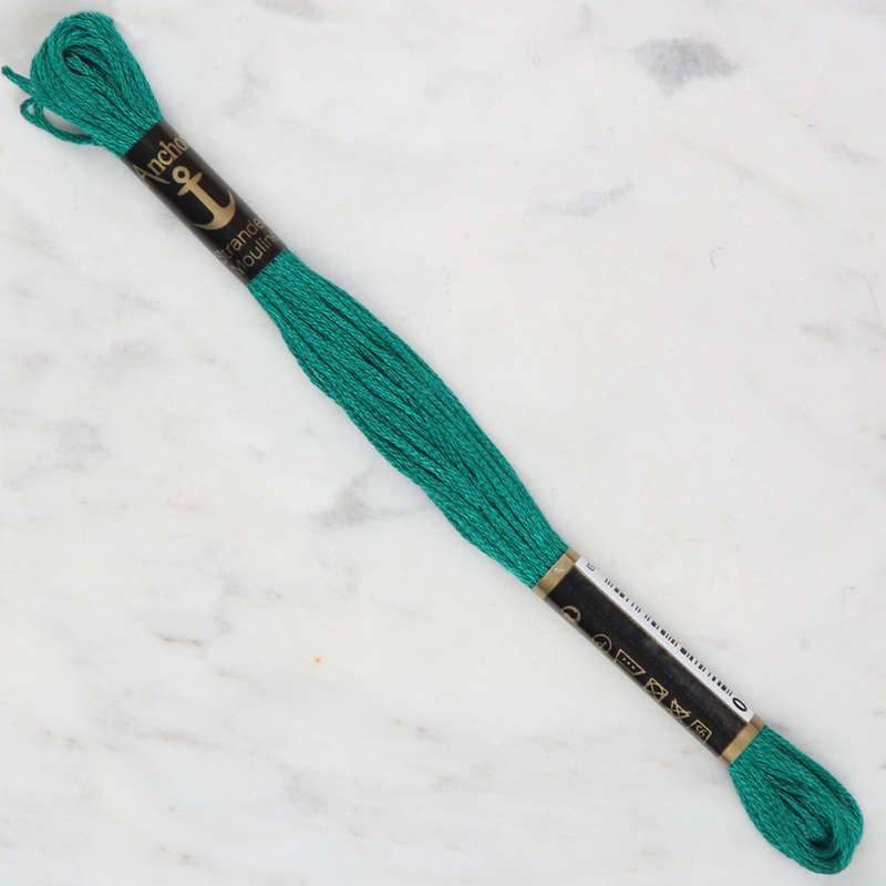 Anchor Stranded Mouline Embroidery Thread, 8m, Green – 0189