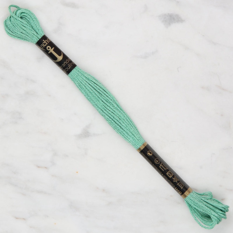 Anchor Stranded Mouline Embroidery Thread, 8m, Green – 0204