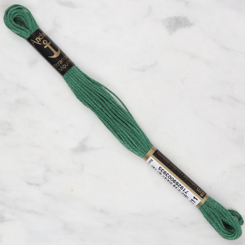 Anchor Stranded Mouline Embroidery Thread, 8m, Green – 0211