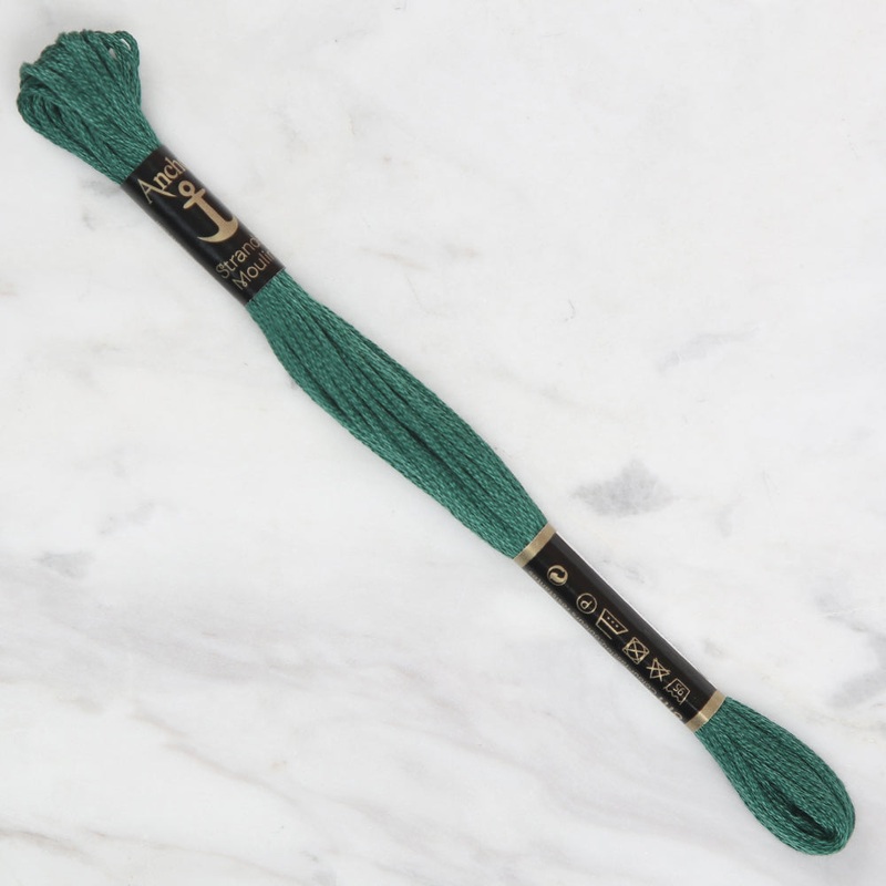 Anchor Stranded Mouline Embroidery Thread, 8m, Green – 0212