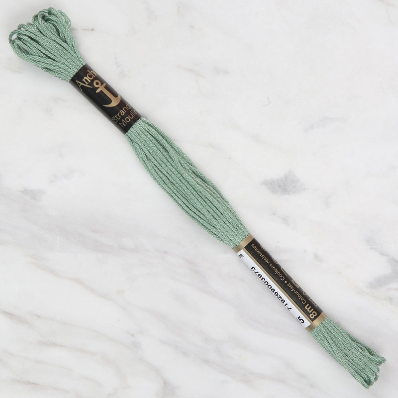Anchor Stranded Mouline Embroidery Thread, 8m, Green – 0215