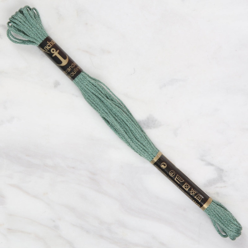 Anchor Stranded Mouline Embroidery Thread, 8m, Green – 0216