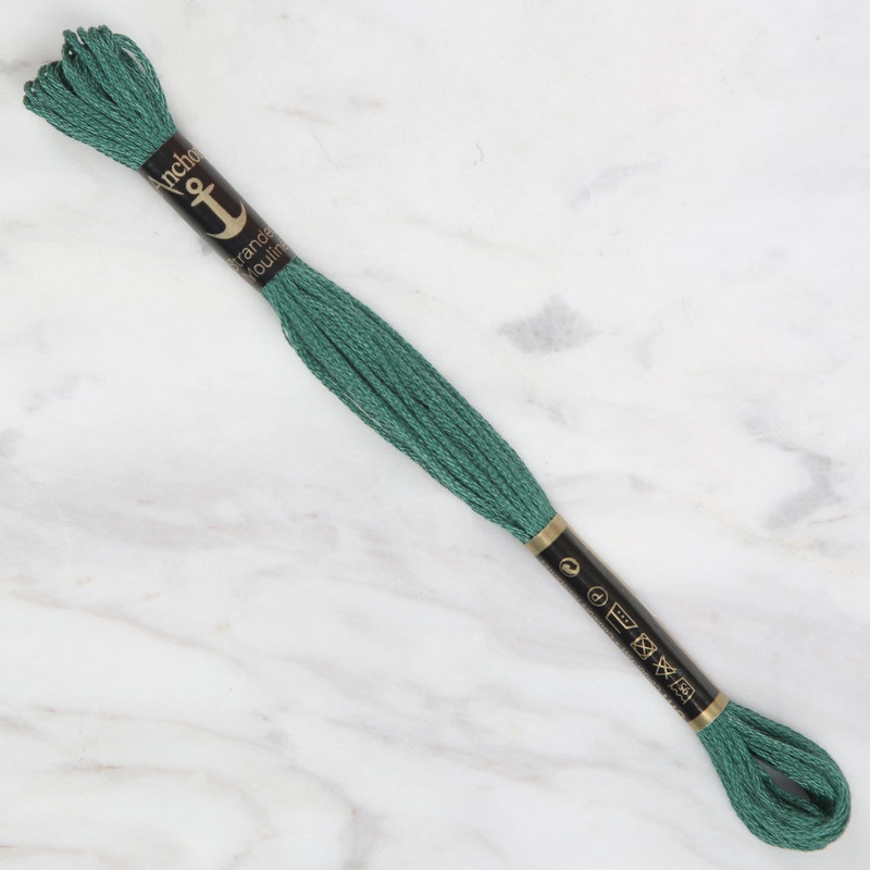 Anchor Stranded Mouline Embroidery Thread, 8m, Green – 0217