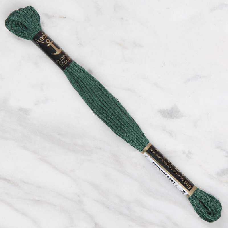 Anchor Stranded Mouline Embroidery Thread, 8m, Green – 0218