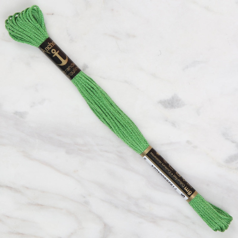 Anchor Stranded Mouline Embroidery Thread, 8m, Green – 0226
