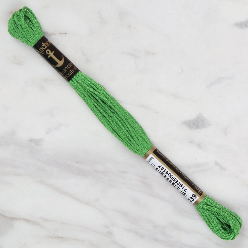 Anchor Stranded Mouline Embroidery Thread, 8m, Green – 0239