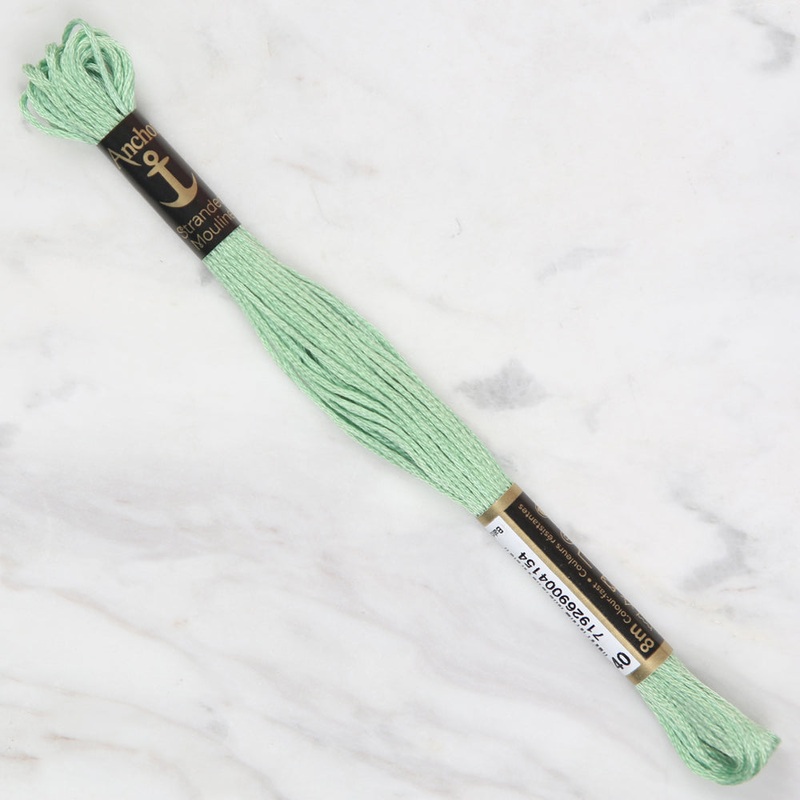 Anchor Stranded Mouline Embroidery Thread, 8m, Green – 0240