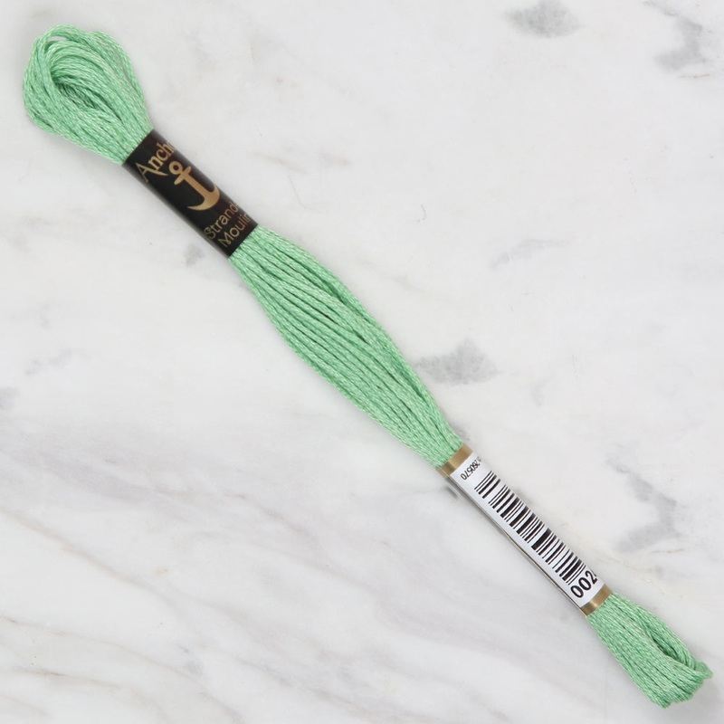 Anchor Stranded Mouline Embroidery Thread, 8m, Green – 0241