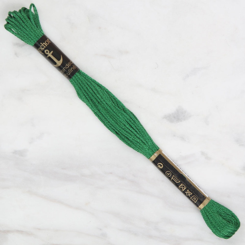 Anchor Stranded Mouline Embroidery Thread, 8m, Green – 0245