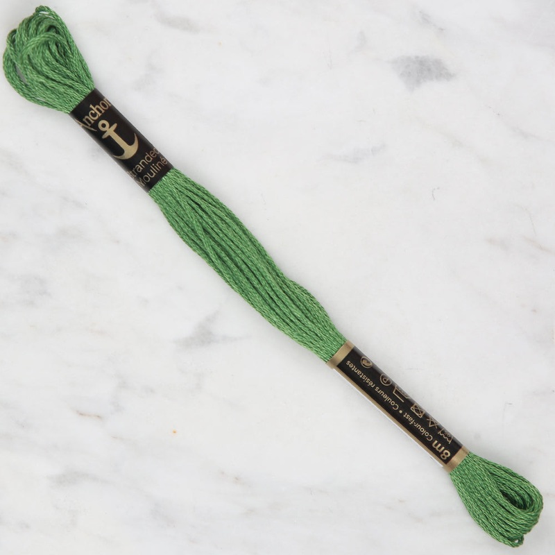 Anchor Stranded Mouline Embroidery Thread, 8m, Green – 0257