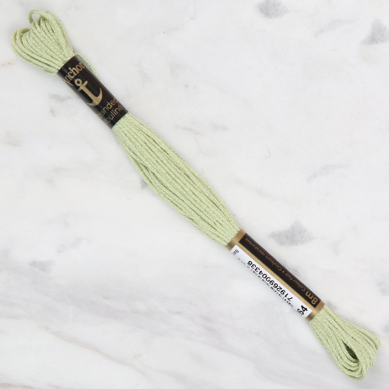 Anchor Stranded Mouline Embroidery Thread, 8m, Green – 0264