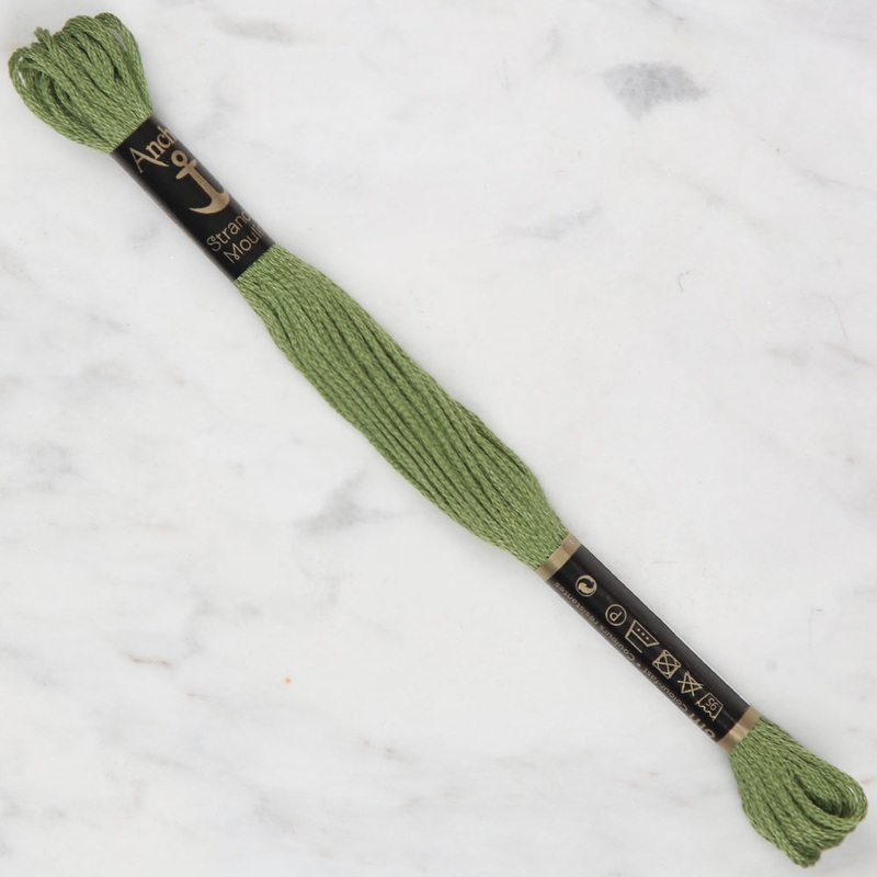 Anchor Stranded Mouline Embroidery Thread, 8m, Green – 0267