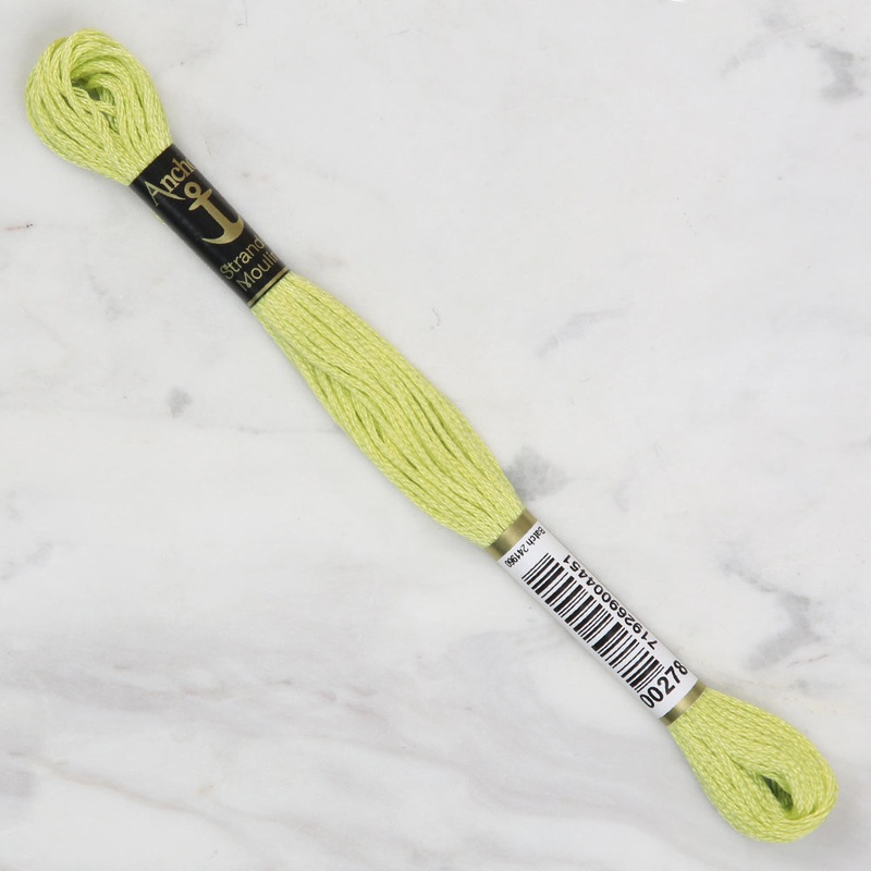 Anchor Stranded Mouline Embroidery Thread, 8m, Green – 0278