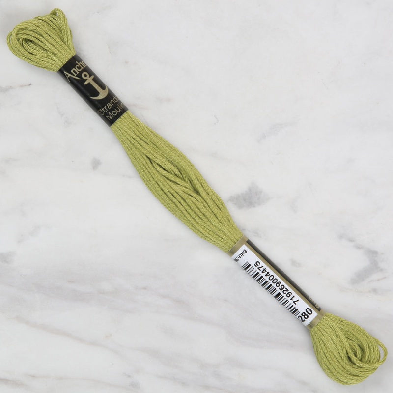 Anchor Stranded Mouline Embroidery Thread, 8m, Green – 0280
