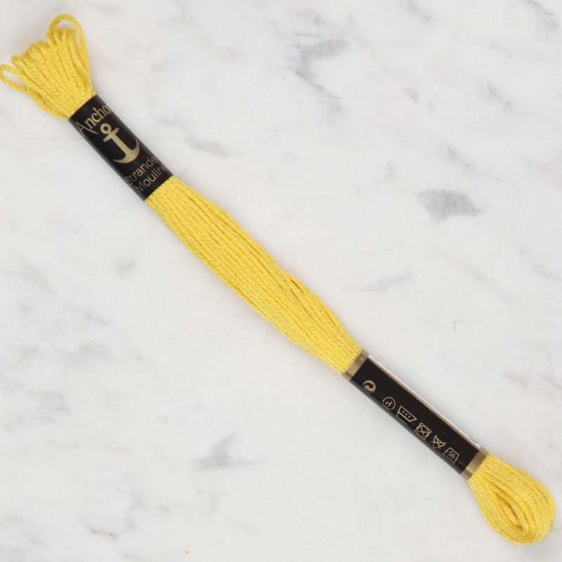 Anchor Stranded Mouline Embroidery Thread, 8m, Hardal Yellow – 0297