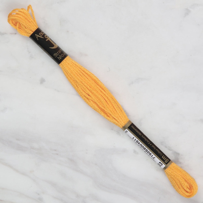 Anchor Stranded Mouline Embroidery Thread, 8m, Orange – 0303