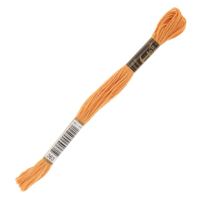 Anchor Stranded Mouline Embroidery Thread, 8m, Orange – 0363