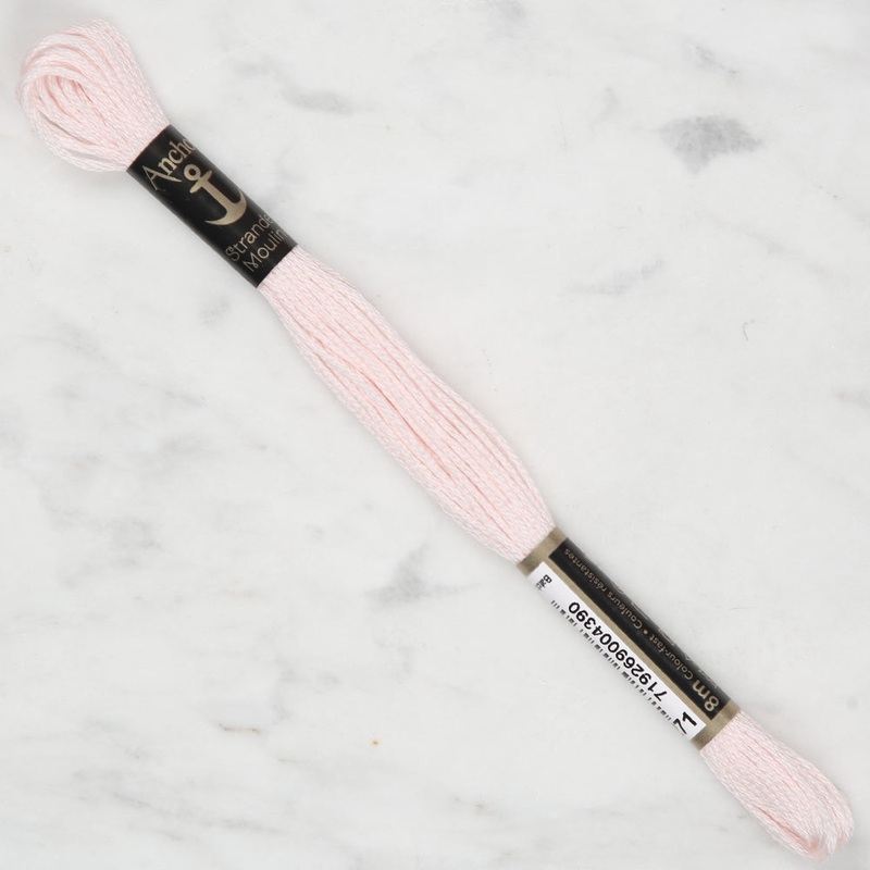 Anchor Stranded Mouline Embroidery Thread, 8m, Pink – 0271