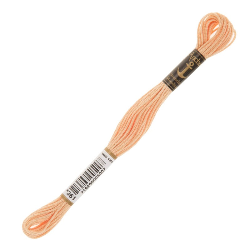 Anchor Stranded Mouline Embroidery Thread, 8m, Pink – 0361