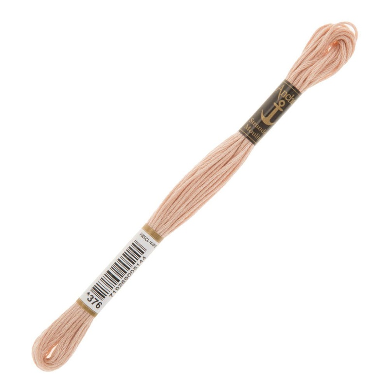 Anchor Stranded Mouline Embroidery Thread, 8m, Pink – 0376