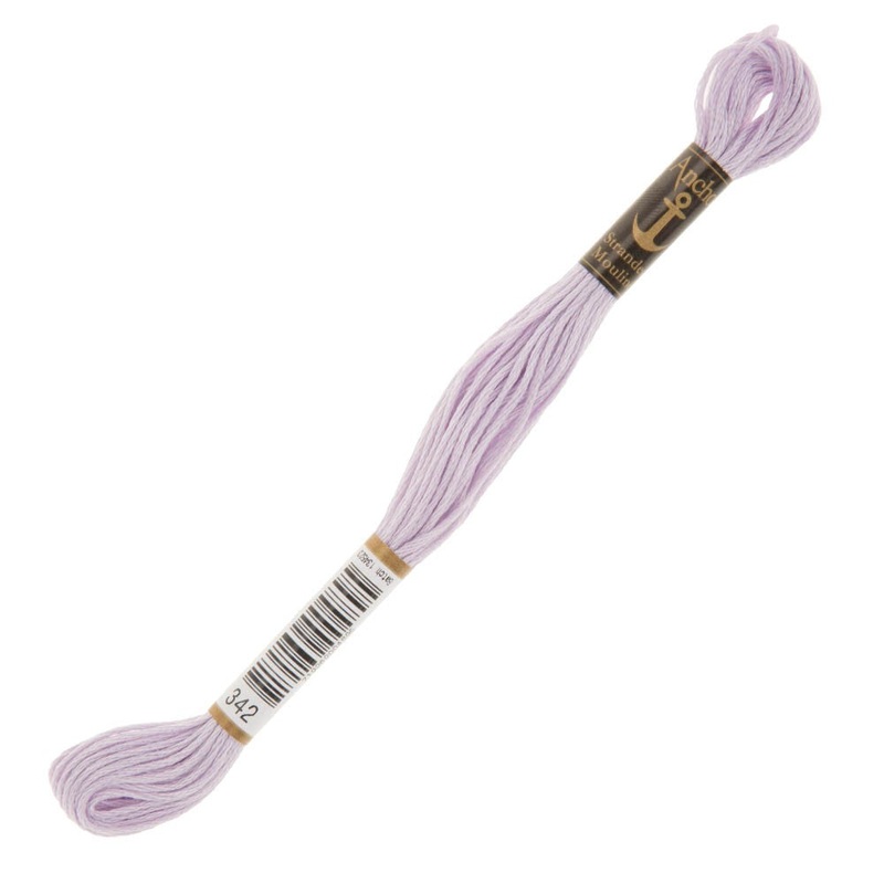 Anchor Stranded Mouline Embroidery Thread, 8m, White – 0342