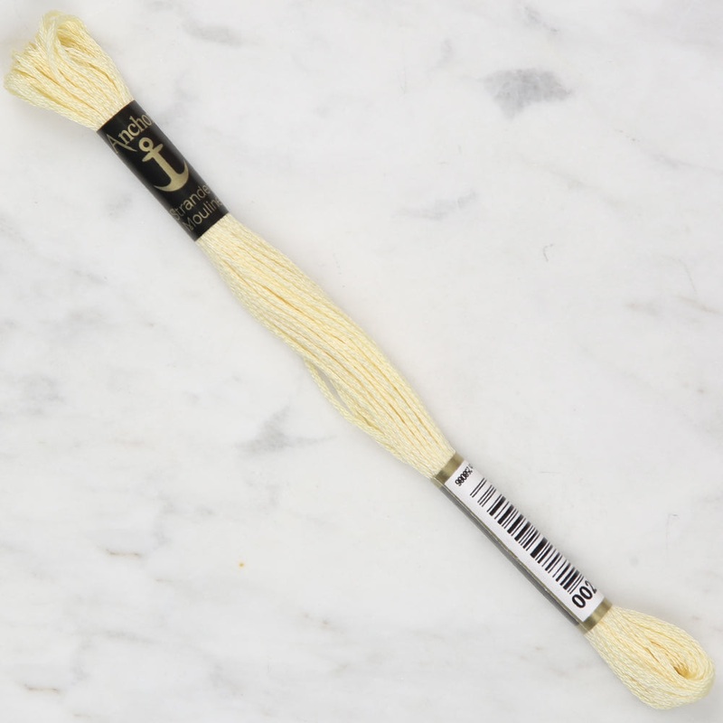Anchor Stranded Mouline Embroidery Thread, 8m, Yellow – 0292