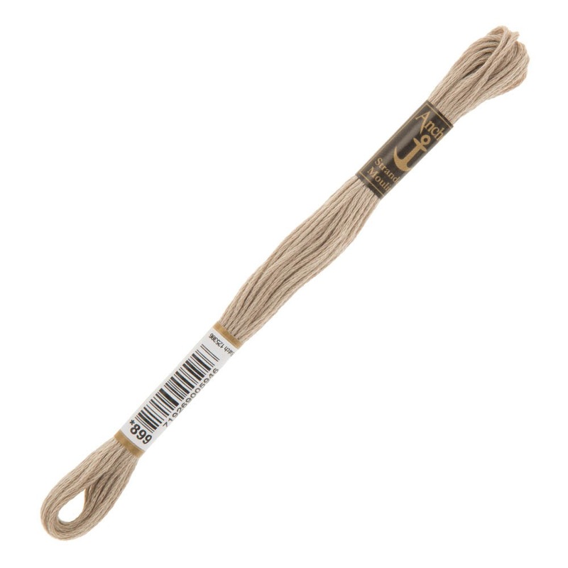 Anchor Stranded Mouline Embroidery Thread, 8m, Beige – 0899