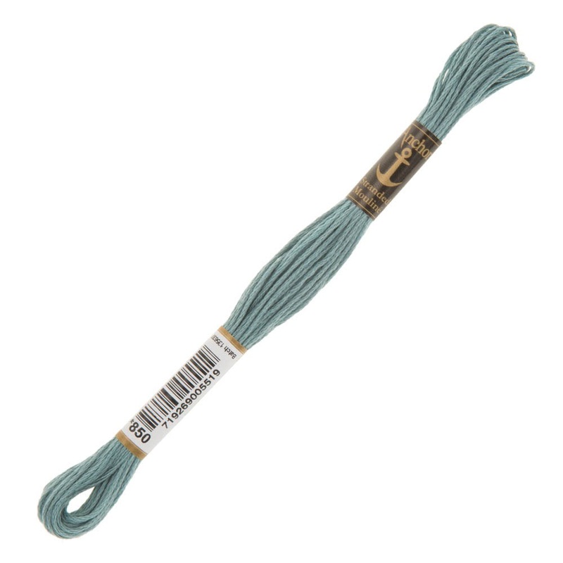 Anchor Stranded Mouline Embroidery Thread, 8m, Blue – 0850