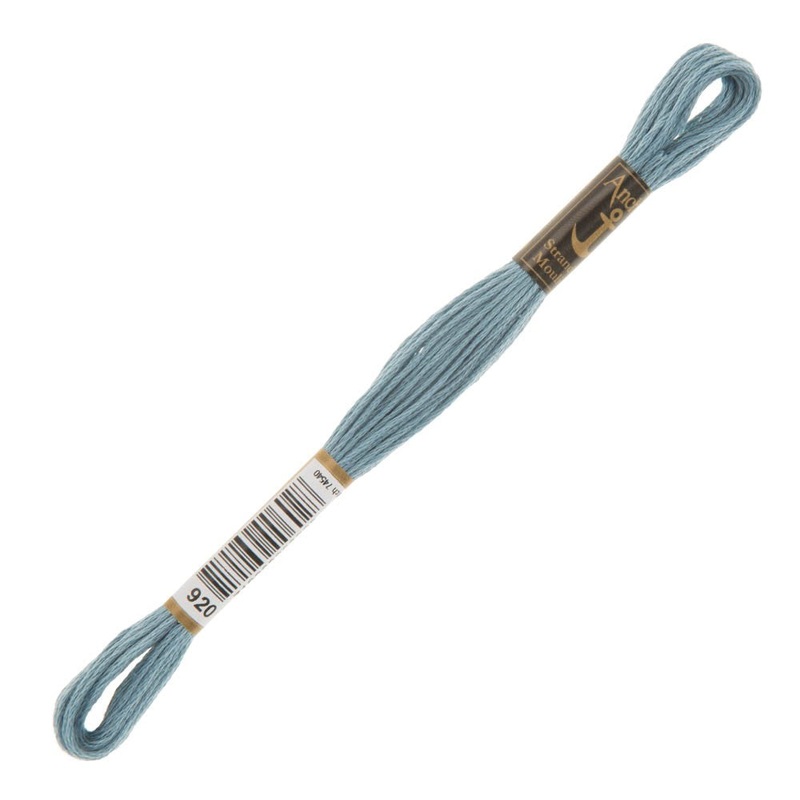 Anchor Stranded Mouline Embroidery Thread, 8m, Blue – 0920