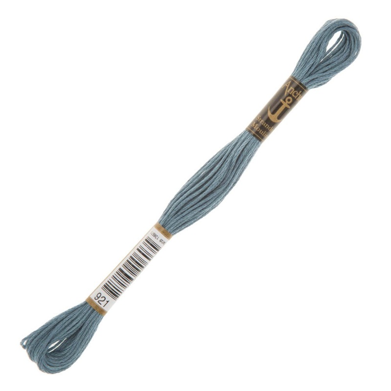 Anchor Stranded Mouline Embroidery Thread, 8m, Blue – 0921