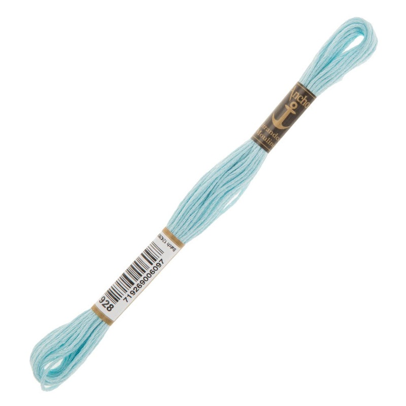 Anchor Stranded Mouline Embroidery Thread, 8m, Blue – 0928