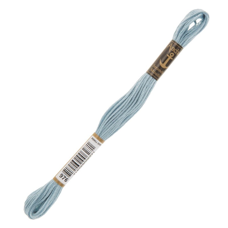 Anchor Stranded Mouline Embroidery Thread, 8m, Blue – 0976