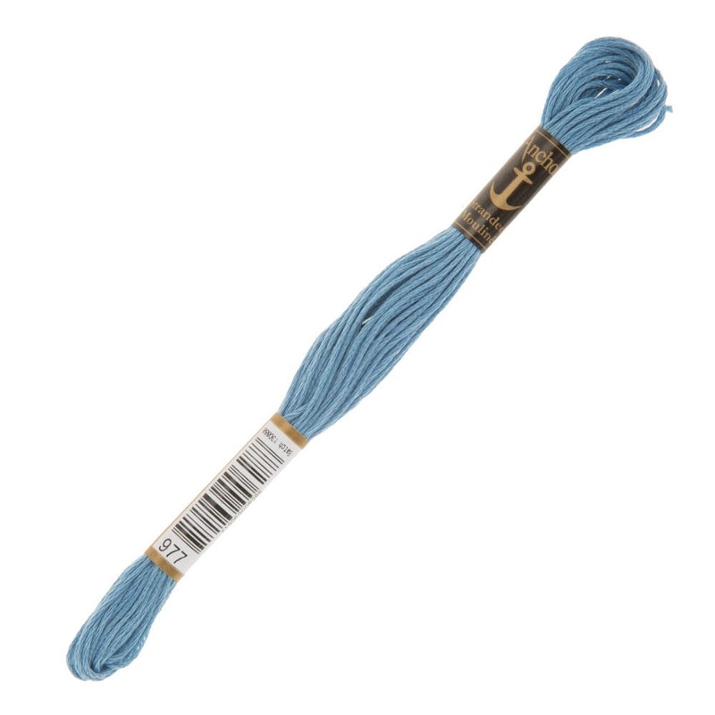 Anchor Stranded Mouline Embroidery Thread, 8m, Blue – 0977