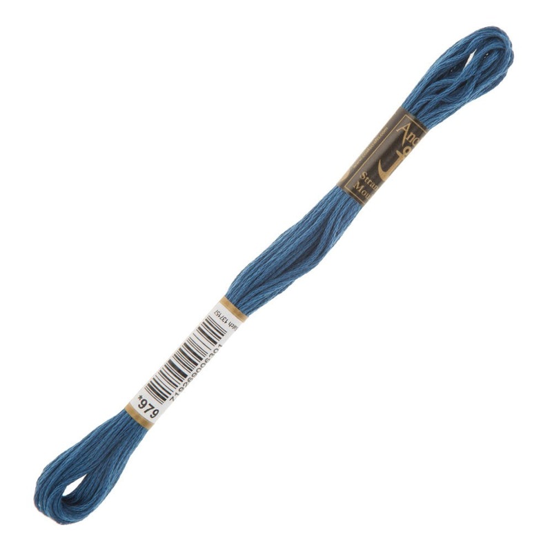 Anchor Stranded Mouline Embroidery Thread, 8m, Blue – 0979