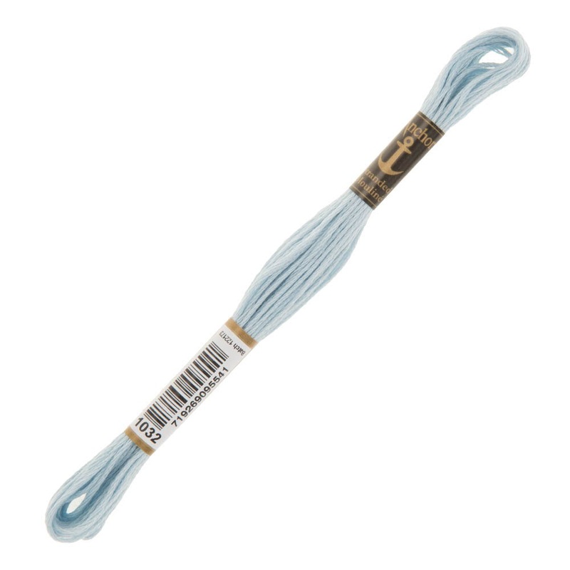 Anchor Stranded Mouline Embroidery Thread, 8m, Blue – 1032