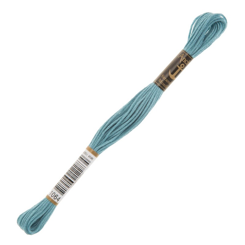 Anchor Stranded Mouline Embroidery Thread, 8m, Blue – 1064