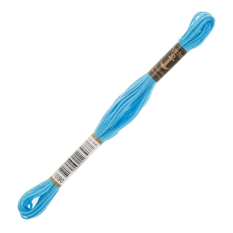 Anchor Stranded Mouline Embroidery Thread, 8m, Blue – 1090