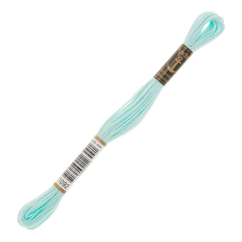 Anchor Stranded Mouline Embroidery Thread, 8m, Blue – 1092