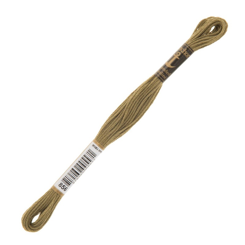 Anchor Stranded Mouline Embroidery Thread, 8m, Brown – 0856