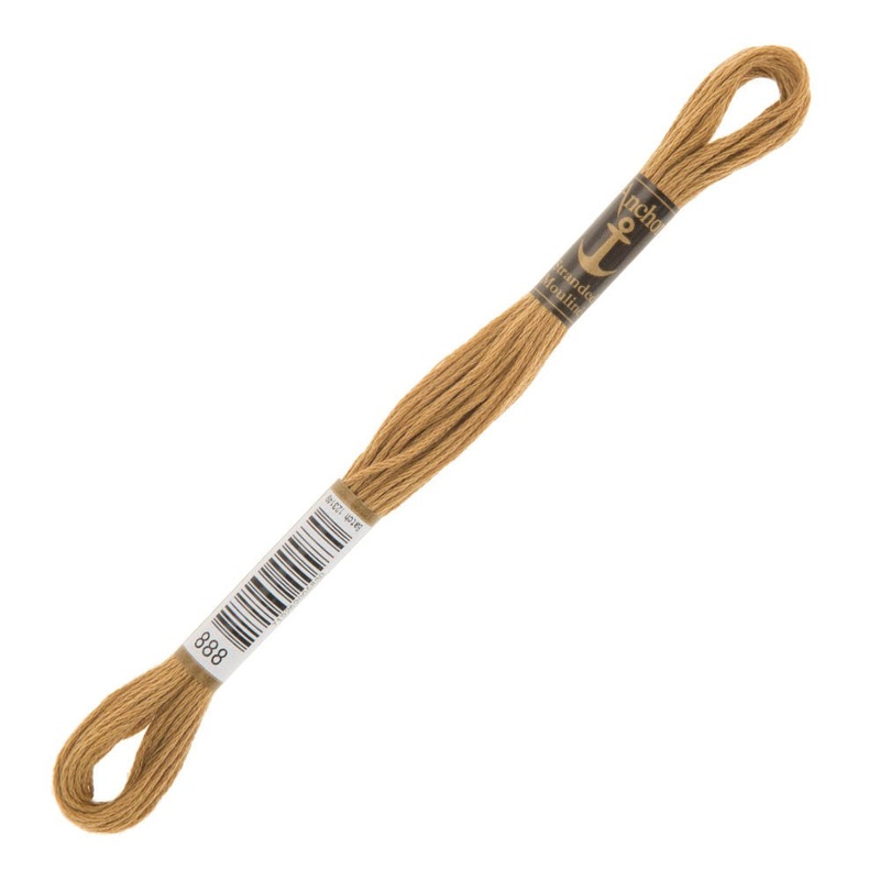 Anchor Stranded Mouline Embroidery Thread, 8m, Brown – 0888