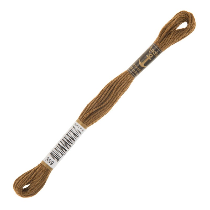 Anchor Stranded Mouline Embroidery Thread, 8m, Brown – 0889