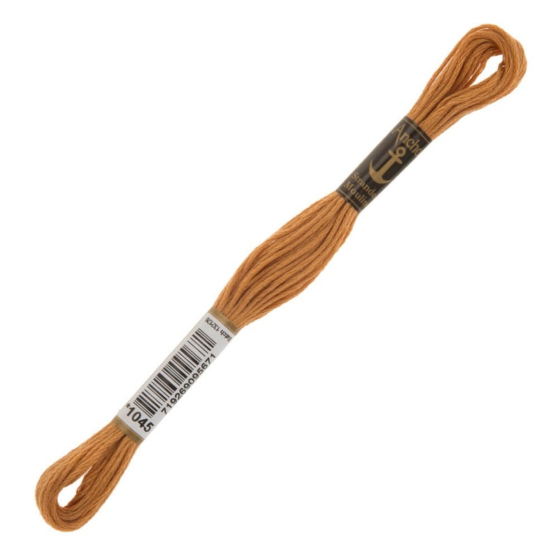 Anchor Stranded Mouline Embroidery Thread, 8m, Brown – 1045